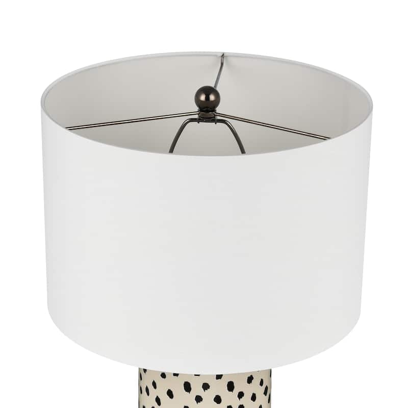 Elk Home Signe Cream With White Cotton Shade 1 Light Table Lamp
