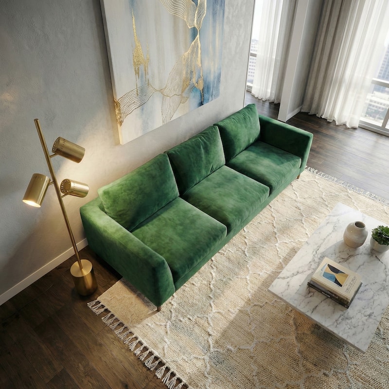 Marcia Luxe Brassed Gold Triple Spotlight Floor Lamp