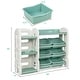 preview thumbnail 13 of 18, Gymax Kids Toy Storage Organizer w/Bins & Multi-Layer Shelf for - See Details