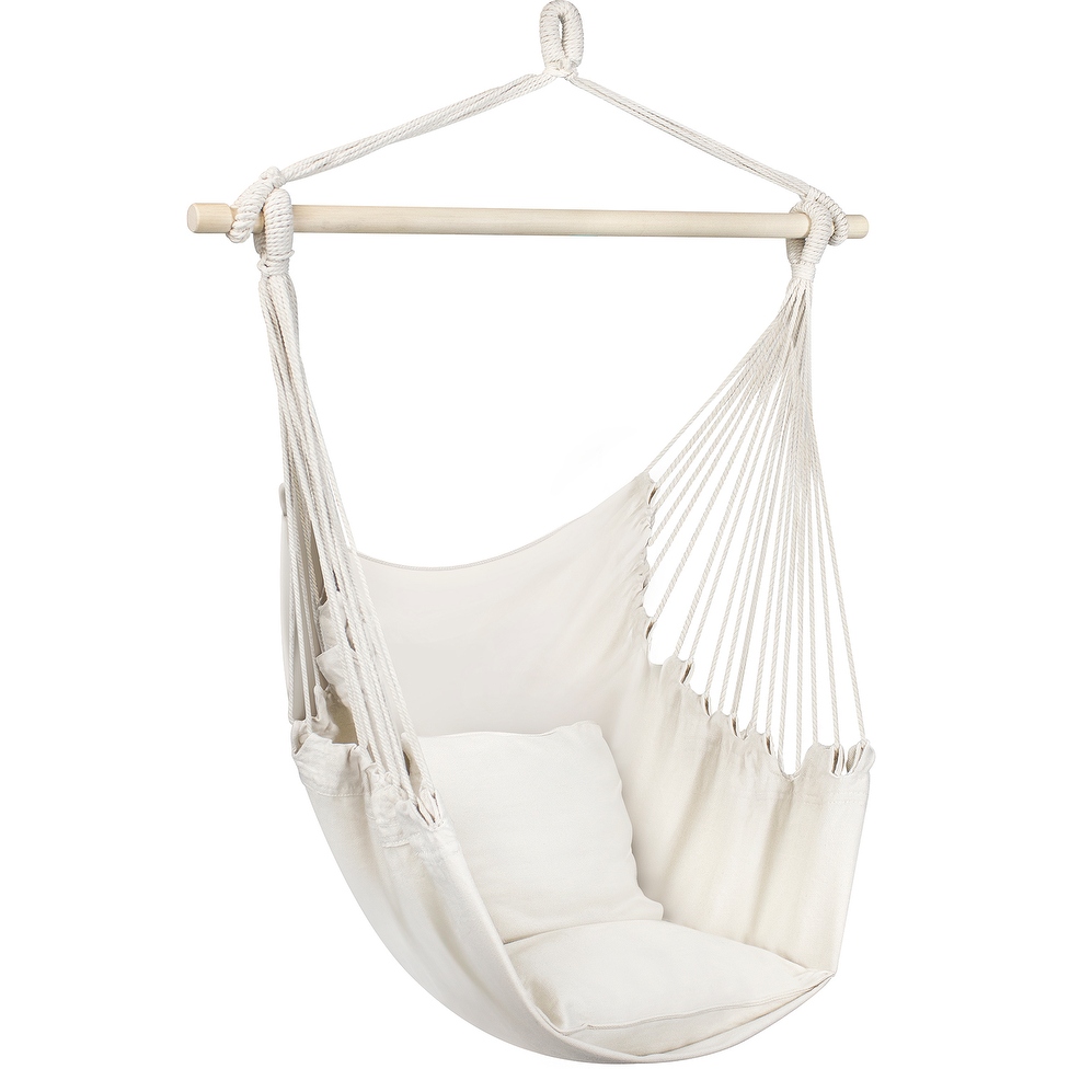 White swing sales chair for bedroom