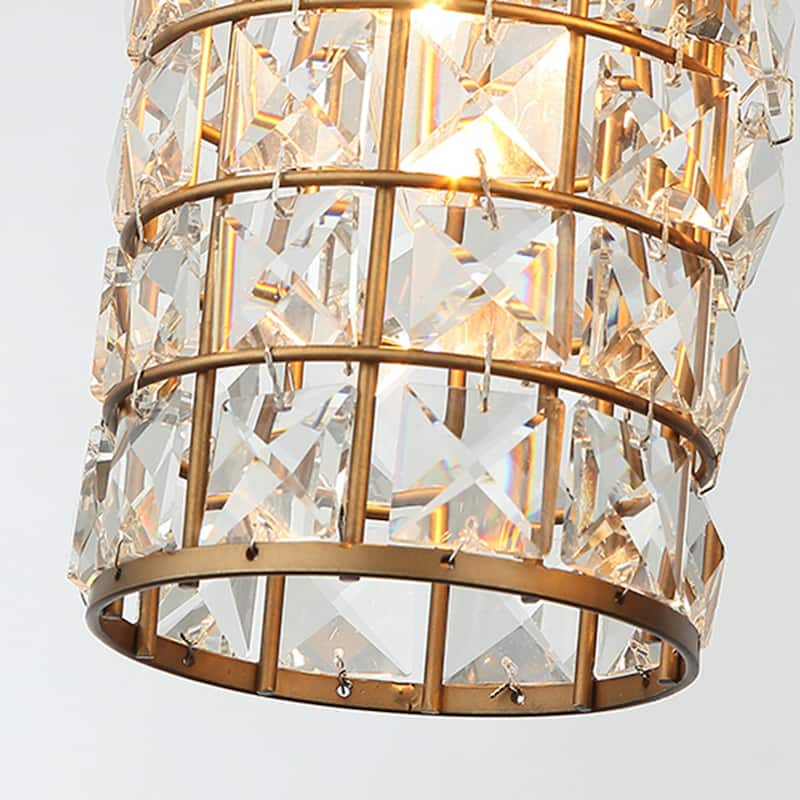 3-Light Brushed Gold Modern/Contemporary Wall Sconce - 20.08 inches Lx 6.3 inches W x 9.69 inches H