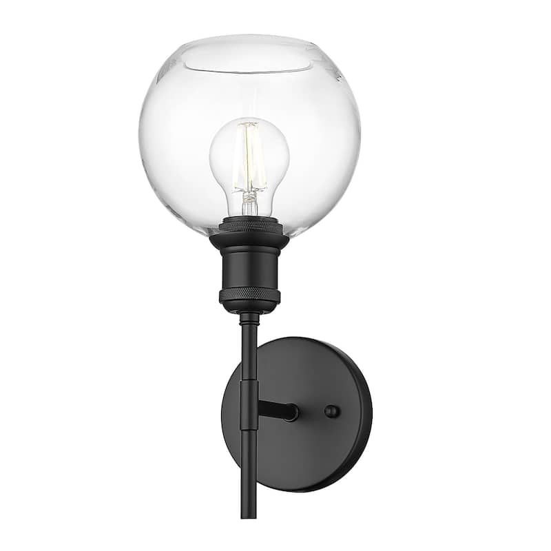 Golden Lighting 1945-1W GLOBE Axel 14" Tall Wall Sconce