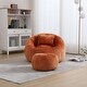 preview thumbnail 8 of 30, Modern Bean Bag Chairs, Comfy Round Chair for Adults with Ottoman, Leisure Single Sofa Reading Chair with Pillow