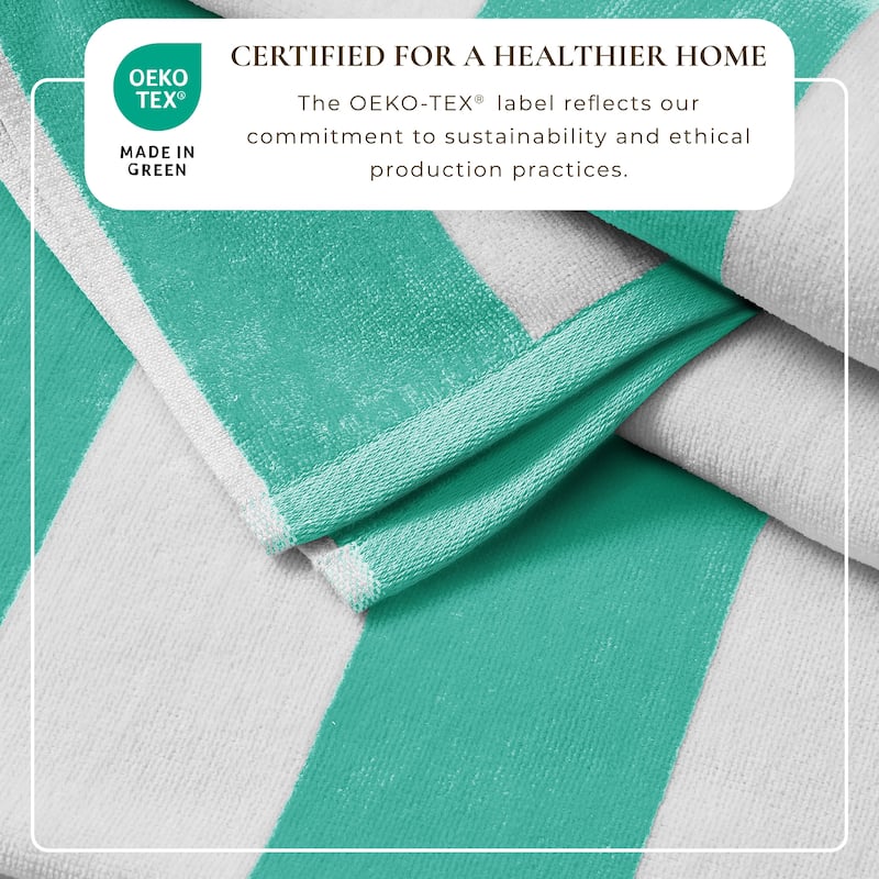 Linery & Co. Cotton Cabana Beach Towel, 4 Pack - 30" x 60"