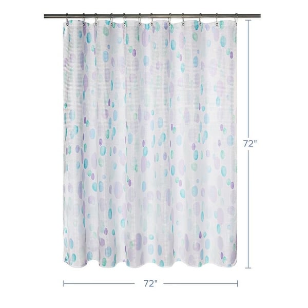 dimension image slide 3 of 6, Painter Dots Texture Shower Curtain