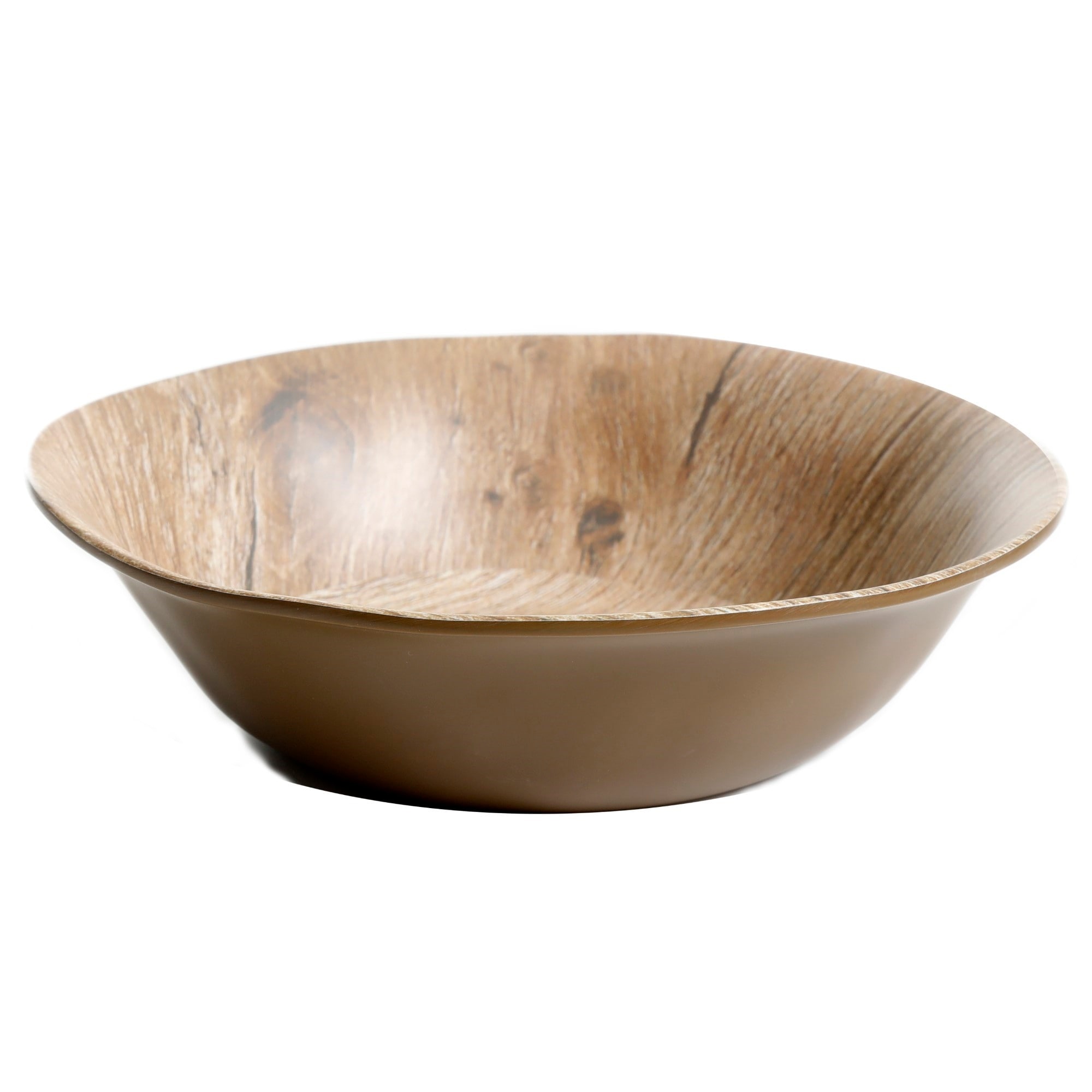 Gibson Home Woodlands Melamine Dinnerware Set For 4 (16-Piece) | Wood Print, Chip & Break Resistant