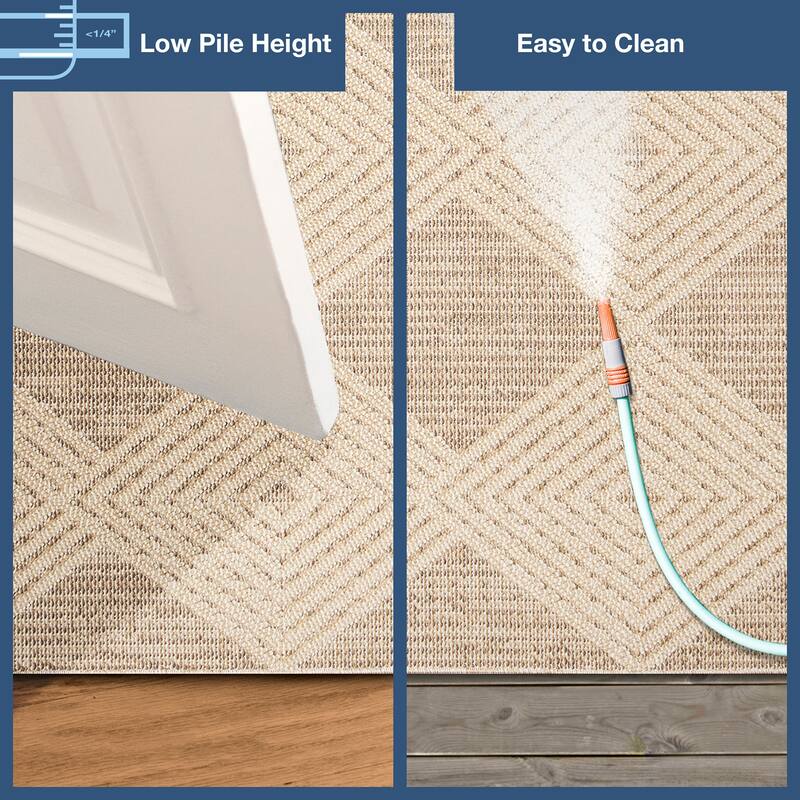 Liora Manne Dunes Modern Diamond Indoor/Outdoor Rug