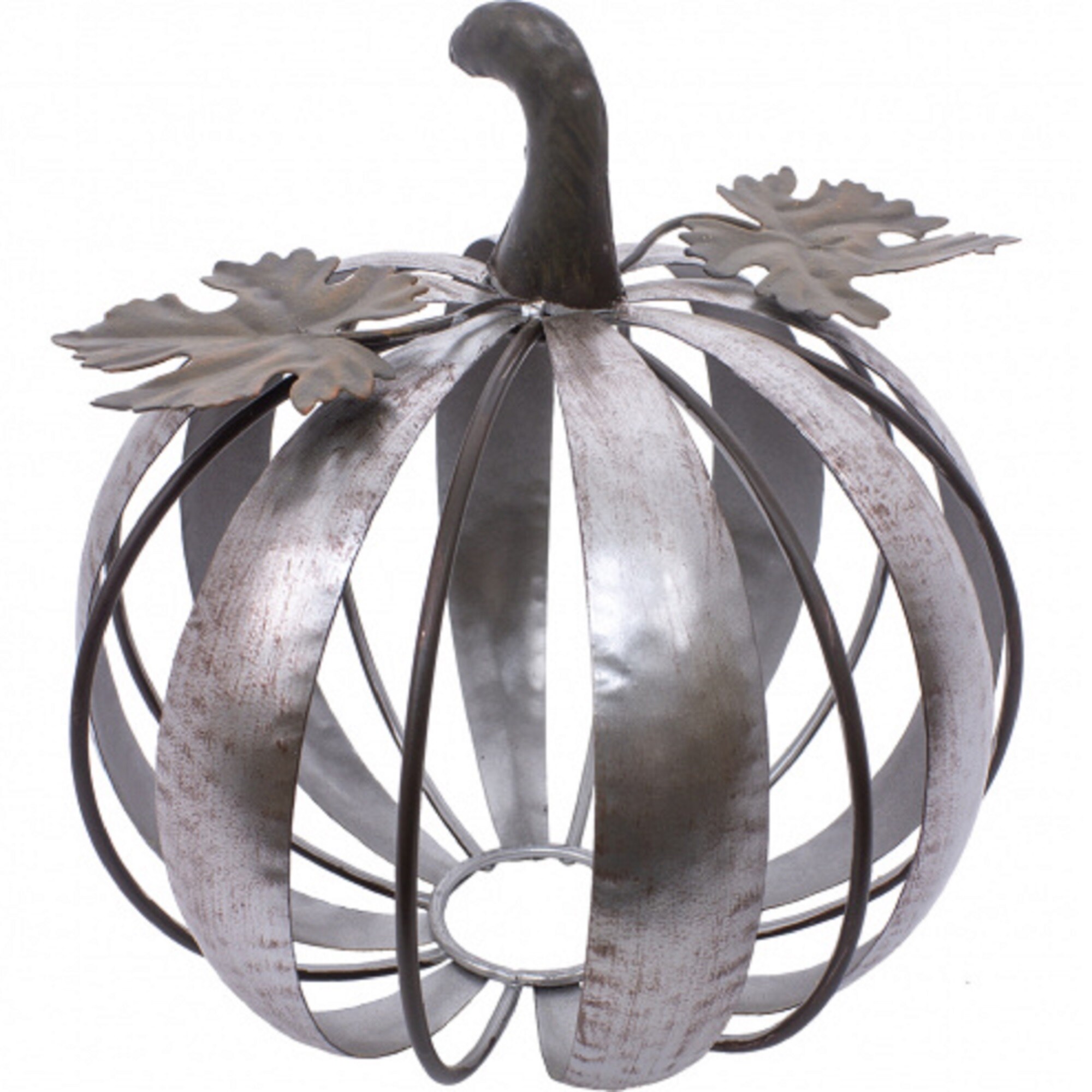 Shop 8 5 Large Bronze Metal Pumpkin N A Overstock 30917721