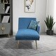 preview thumbnail 28 of 30, Colorful Velvet Sofa Accent Sofa Adjustable Loveseat Sofa with Metal Feet