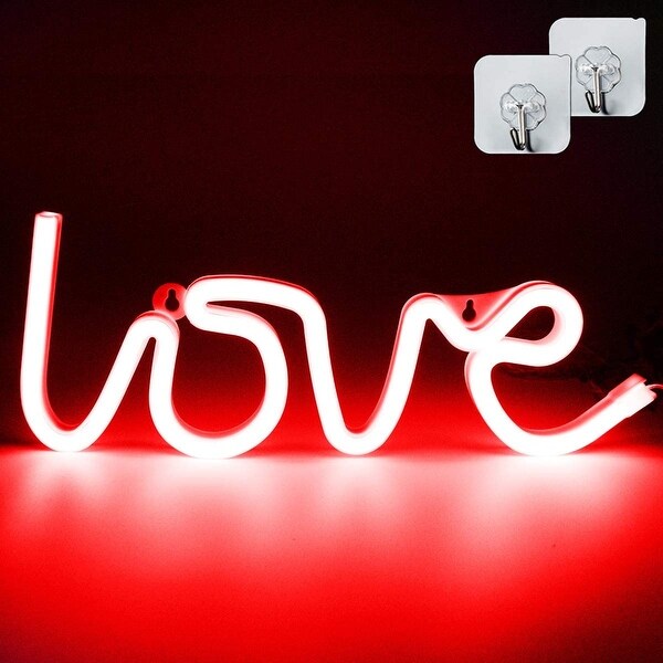 Red light up sign