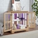 preview thumbnail 39 of 106, GDFStudio - Traditional Storage Curio Cabinet with Tempered Glass Doors and Lighted Display