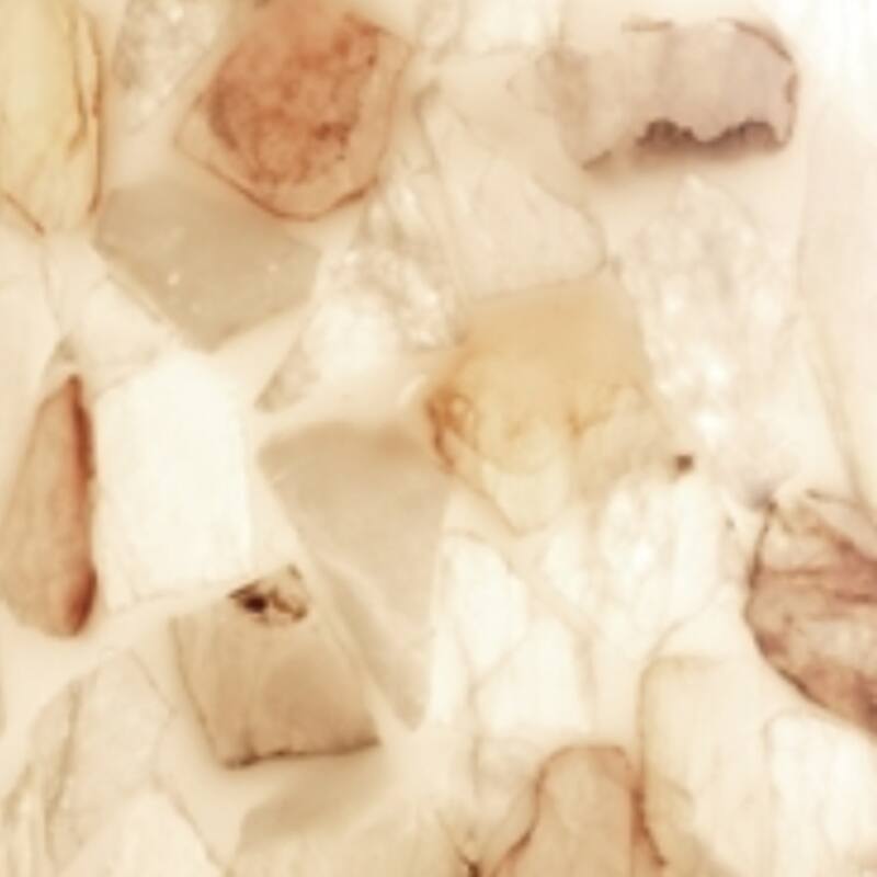 Justice Design Alabaster Rocks! Archway 6-Light Dark Bronze Bath Bar, Alabaster Rocks Rectangle Shade