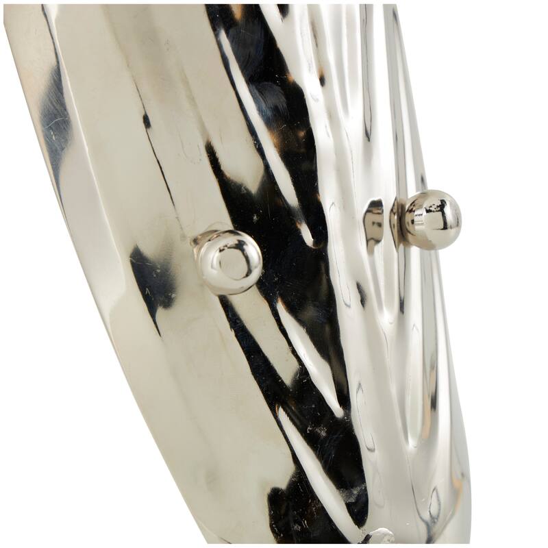 Silver Stainless Steel Metal Candle Wall Sconce