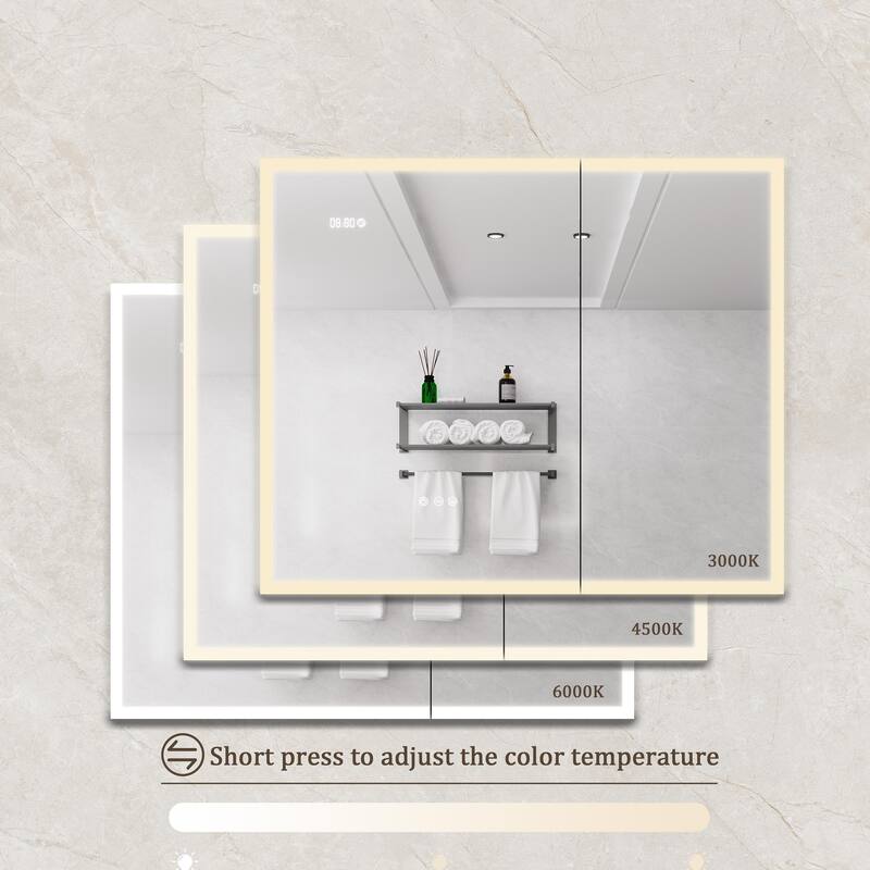 LED Medicine Cabinet with Mirror,Lighted Medicine Cabinet with Defogger, Dimmer,Surface Mount
