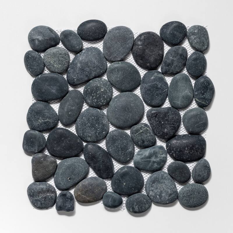 Classic Pebble 11 in. x 11 in. Mesh-Mounted Mosaic Wall and Floor Tile