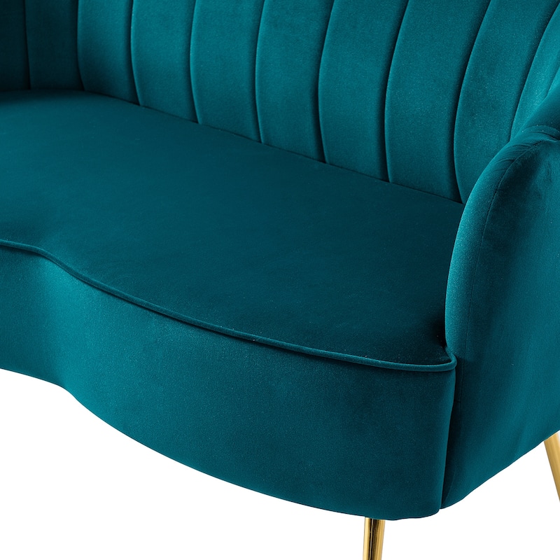 Xabier 52''Loveseat with Flower Shaped Back Design