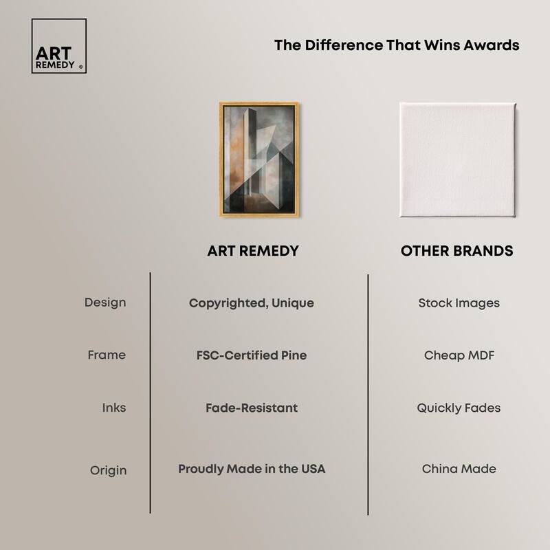 Spatial Geometry Canvas by Art Remedy