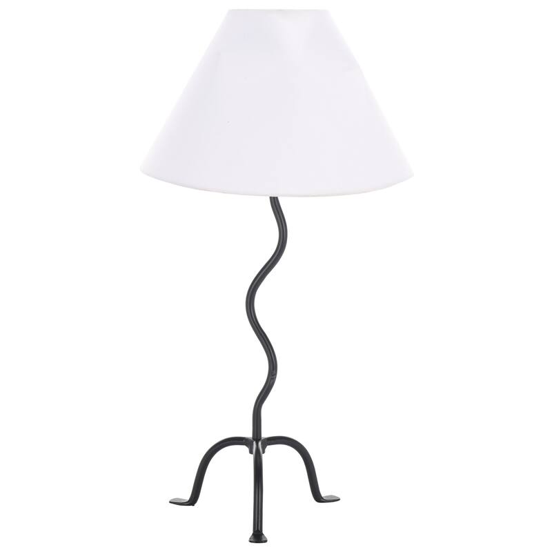 SAFAVIEH Lighting Chey Table Lamp 25-Inch Metal Base Design - 14"W x 14"D x 25"H