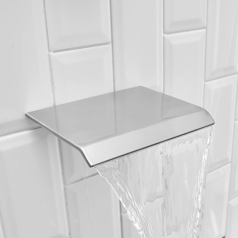 WIZ 3-Spray Patterns With 2.5 GPM 12 in. Showerhead Shower System