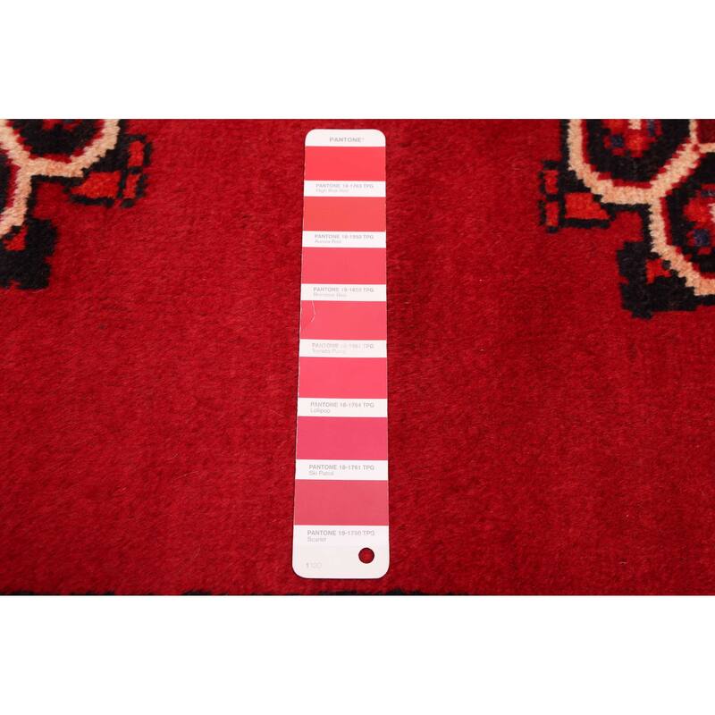ECARPETGALLERY Hand-knotted Andelz Red Wool Rug - 4'0 x 6'11