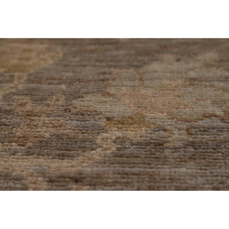 Vegetable Dye Oushak Turkish Area Rug Oriental Handmade Wool Carpet - 8'6"x 11'9"