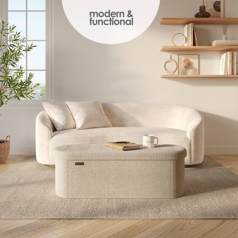 Emperyan Storage Bench for Living Room, Small Ottoman Foot Rest