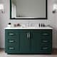 Option Green / White Quartz Top / Brushed Nickel Hardware