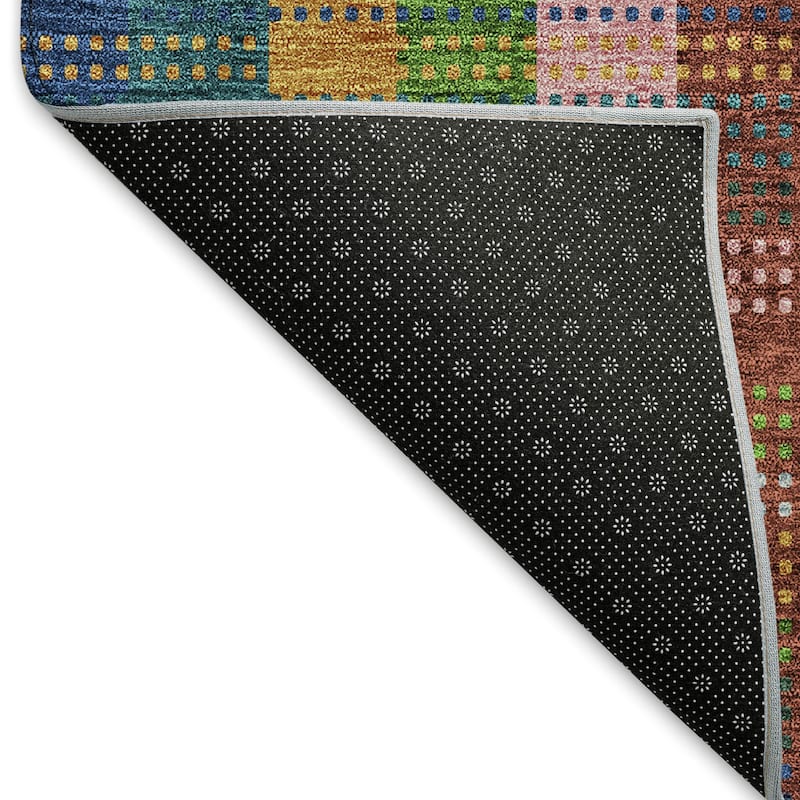 Premium Washable Super Soft Modern Plaid Mayfield Rug