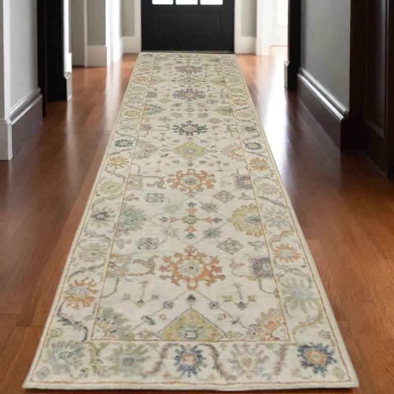 HomeRootsOriental Traditional Rectangle Area Rug - 120.08' X '29.53' X '0.16