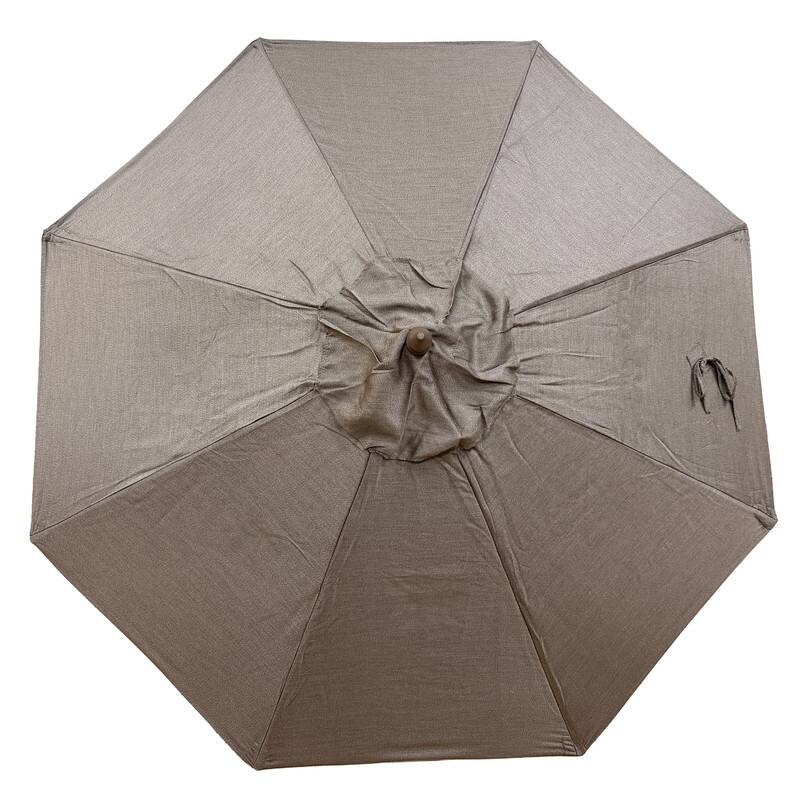 Tropishade 7.5' Market Umbrella with Sunbrella 5478 Tanner Birch