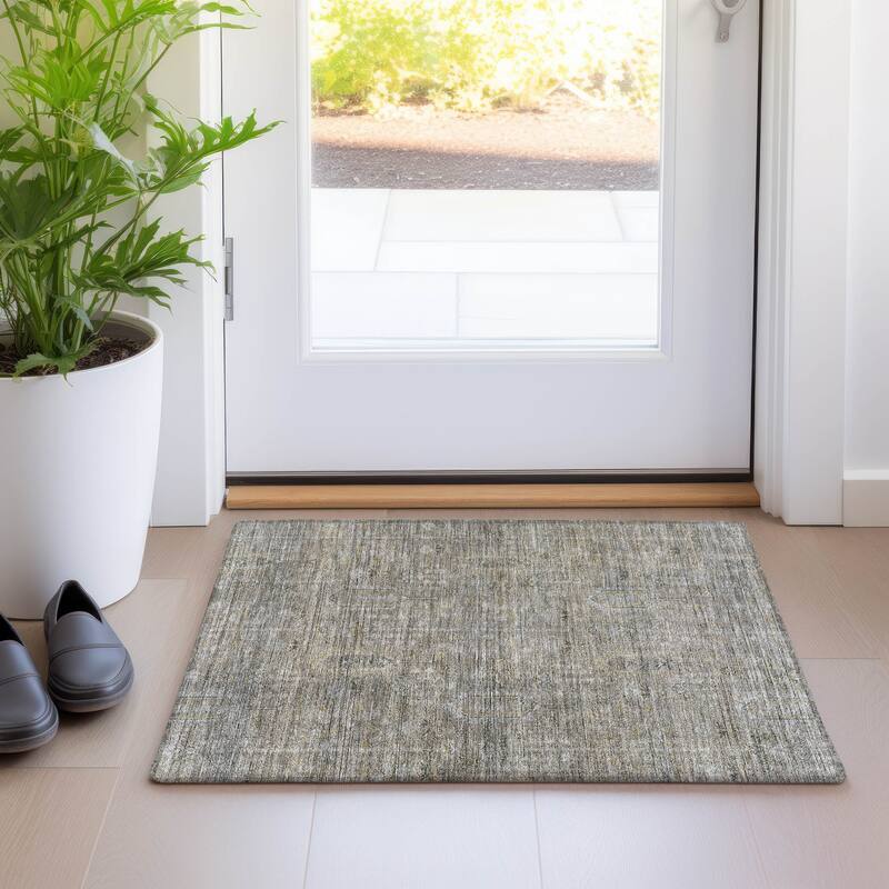 Machine Washable Indoor/ Outdoor Chantille Traditional Distressed Rug