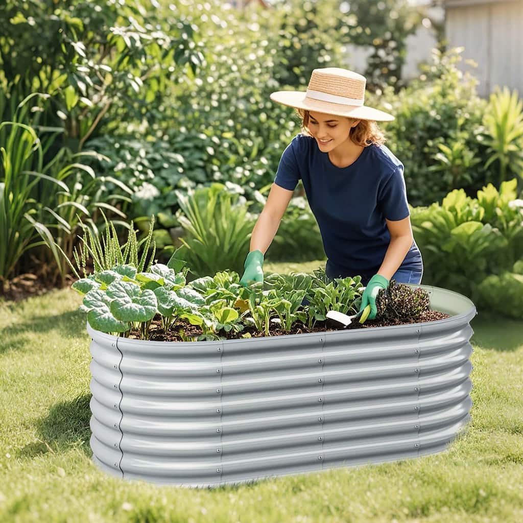 Costway Raised Garden Bed Kit Planter Raised Garden Boxes Outdoor 65" - See Details