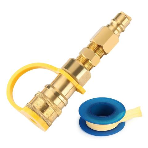 3/8'' Inch Male Natural Gas Quick Connect Fittings Lp Gas Propane Hose Quick