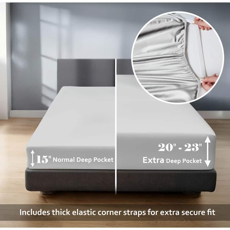 Superior Egyptian Cotton 1000 TC Deep Pocket Sheet Set