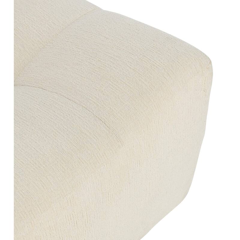 Classic Home Gabriel Swivel Ivory Upholstered Swivel Accent Chair