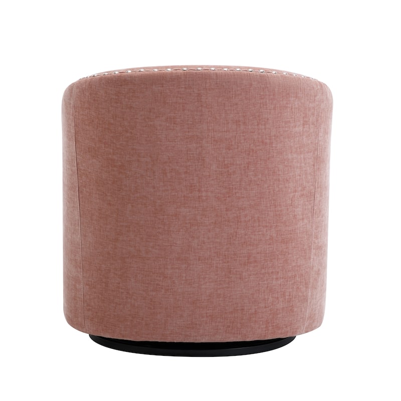Porthos Home Wesa Swivel Fabric Upholstered Barrel Accent Chair