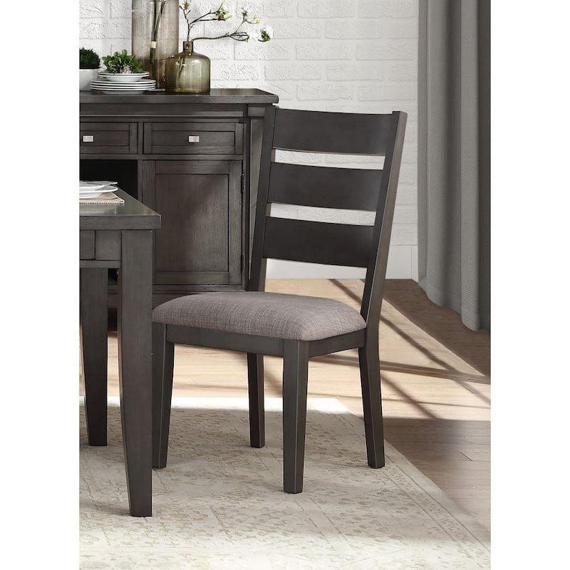 2PCS Side Chairs Set,Wood Frame Padded Seat Dining Chair
