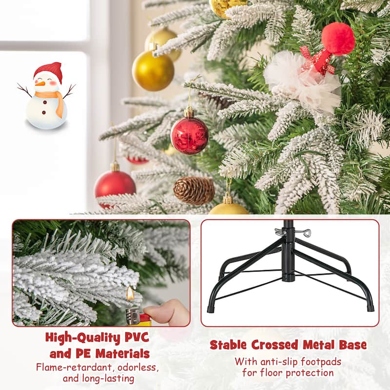 Gymax 6/7.5/9 ft Artificial Christmas Tree w/ 765/1135/1871 Branch - See Details
