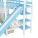 preview thumbnail 32 of 130, Roomfitters Full Over Full Castle Bunk Bed with Slide, Built-in Storage Drawers and Shelves, Sturdy and Fun Loft Design