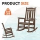 preview thumbnail 17 of 174, Outdoor Patio HDPE Rocking Chiar, Extra Wide Seat & Backrest