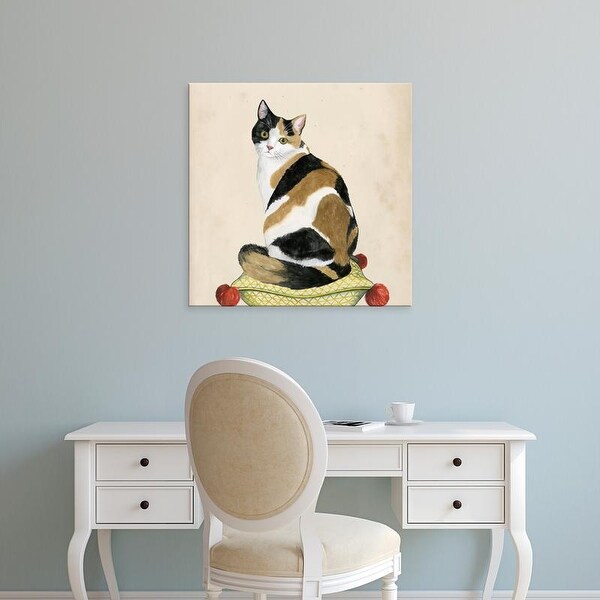 Easy Art Prints Grace Popp's 'Lady Cat III' Premium Canvas Art