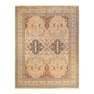 Overton Mogul, One-of-a-Kind Hand-Knotted Area Rug - Ivory, 9' 1" x 12' 1" - 9' 1" x 12' 1"