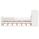 preview thumbnail 11 of 16, Twin Size Wood Platform Bed with Sample Bookshelf and Movable Wardrobe,with Built-in Trundle Bed