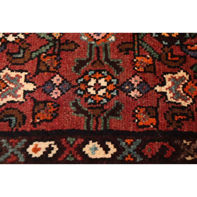 ECARPETGALLERY Hand-knotted Andelz Dark Red Wool Rug - 3'9 x 7'5
