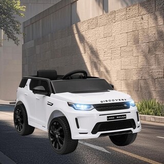 12V Battery Powered Kids Ride-On Car with Land Rover Licensed Design ...