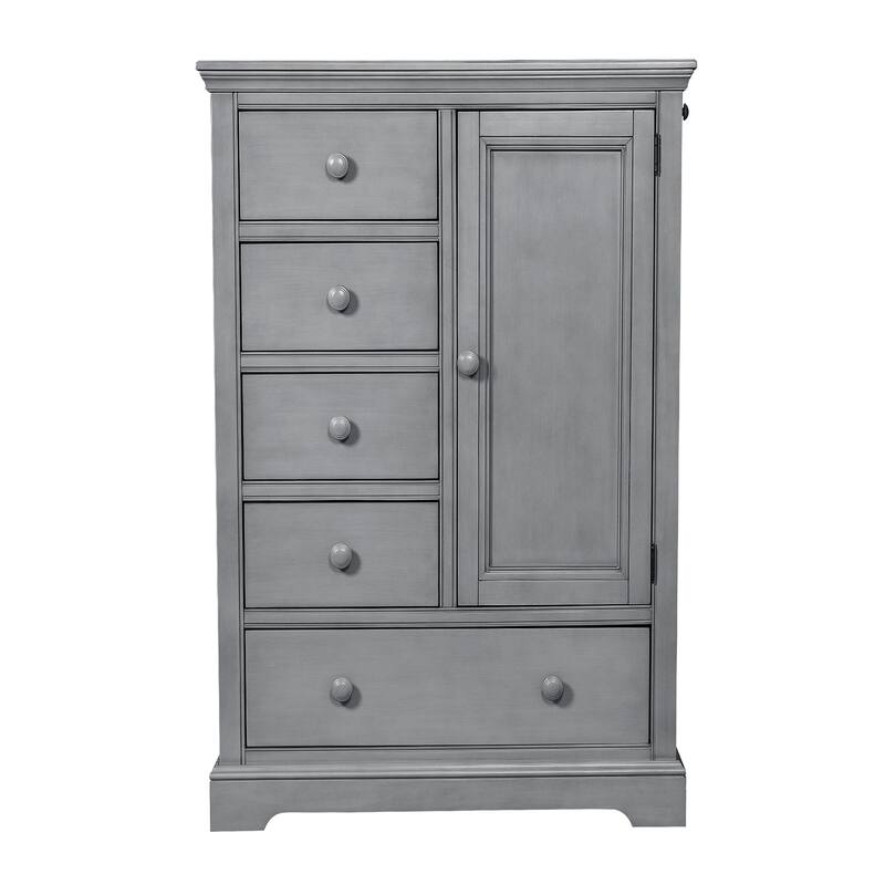 Hanley 42" Wide Chifferobe, Cloud