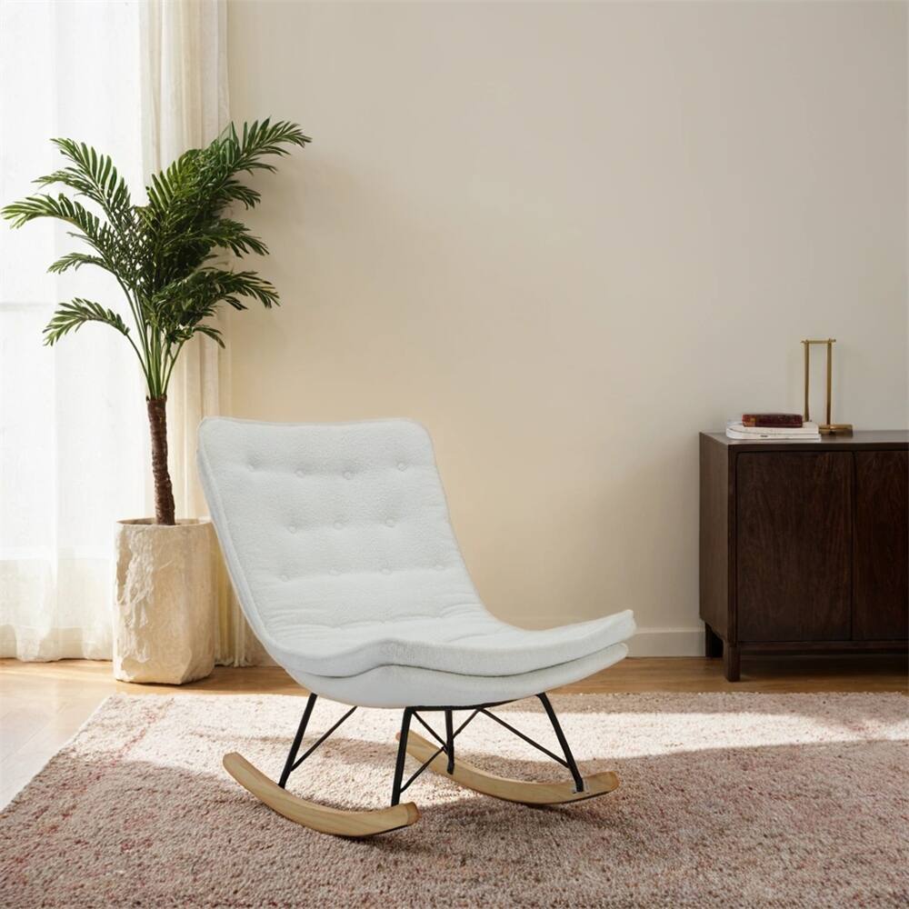 Lazy Rocking Chair,Comfortable Lounge Chair,Armless Rocker Chair