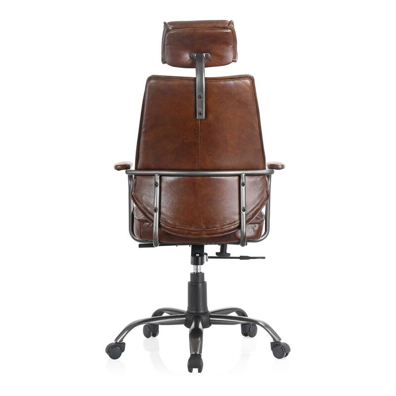 Aurelle Home Modern Leather Upholstered Office Chair