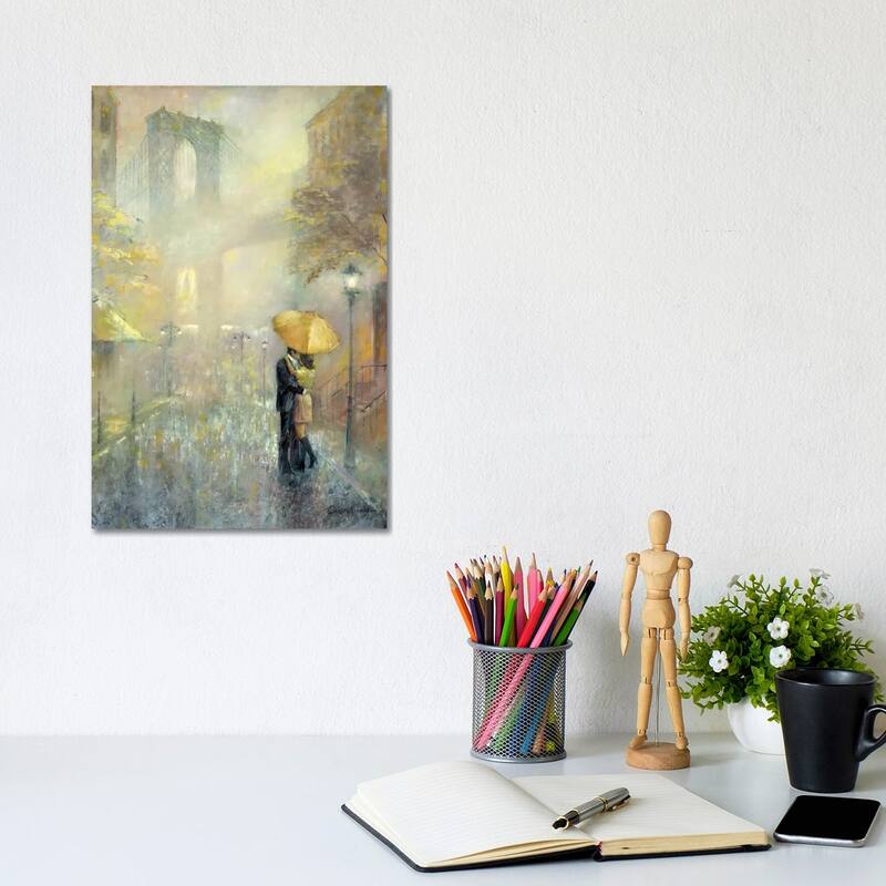 iCanvas "City Romance II" by Ruane Manning Canvas Print - 12x8x0.75