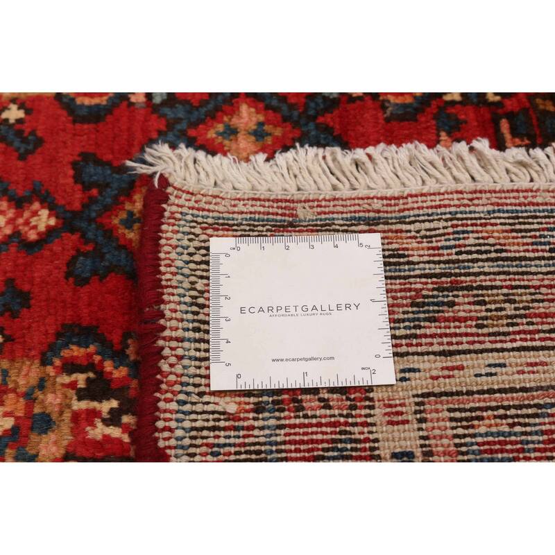 ECARPETGALLERY Hand-knotted Andelz Red Wool Rug - 4'11 x 10'6